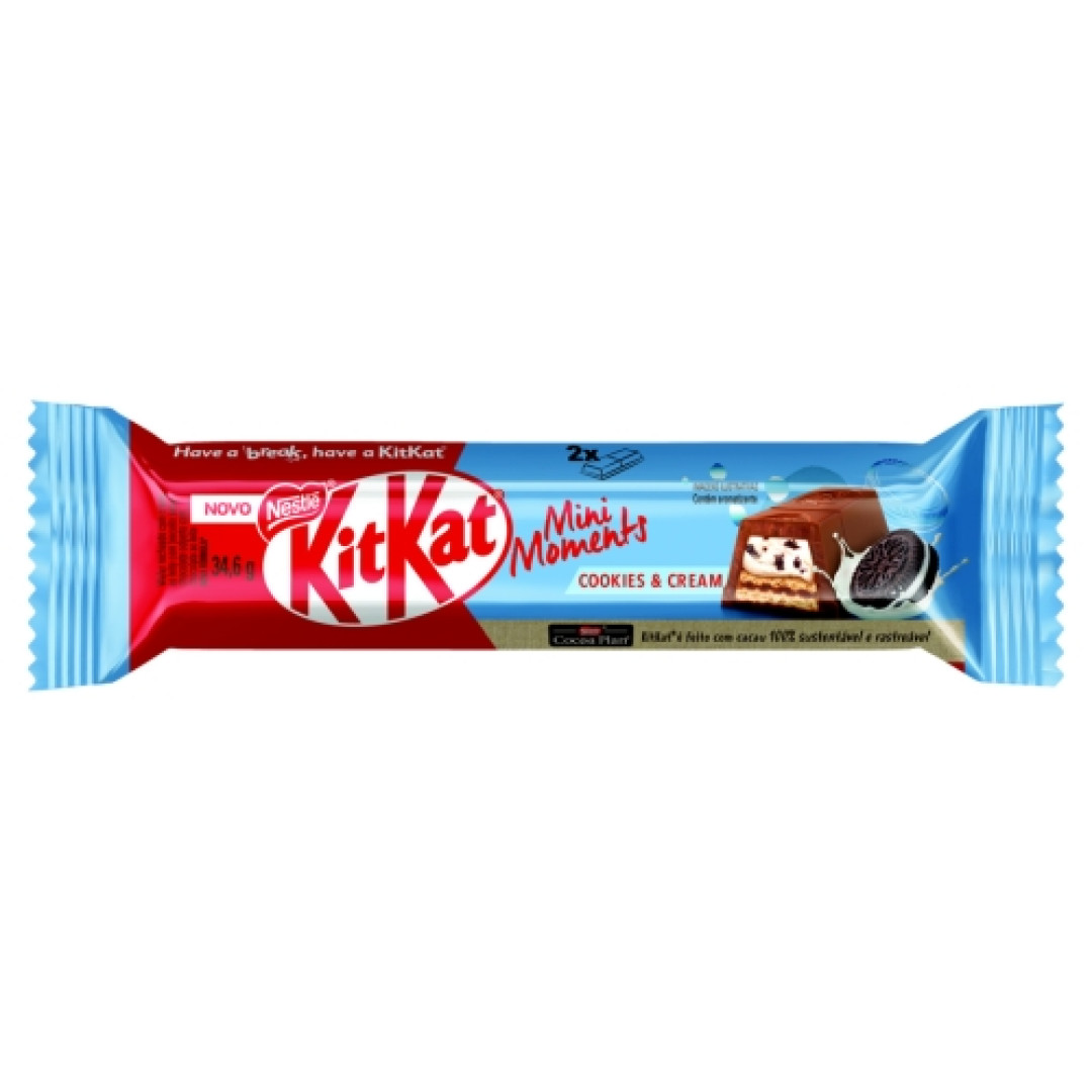 Detalhes do produto Choc Kit Kat Mini Moments 24X34,6Gr Nest Cookies Cream