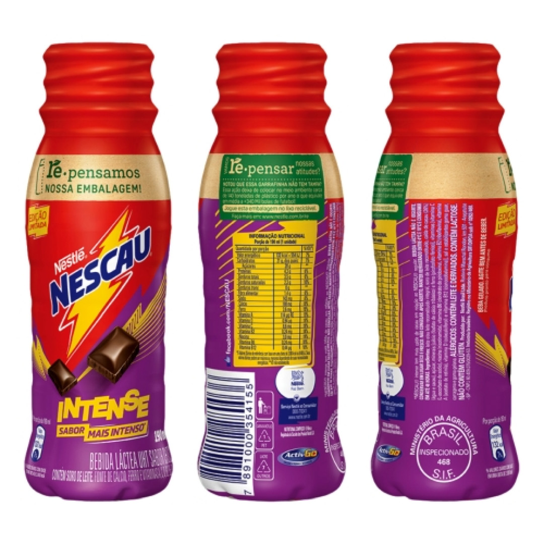 Detalhes do produto Bebida Lactea Nescau Intense 190Ml Nestl Chocolate