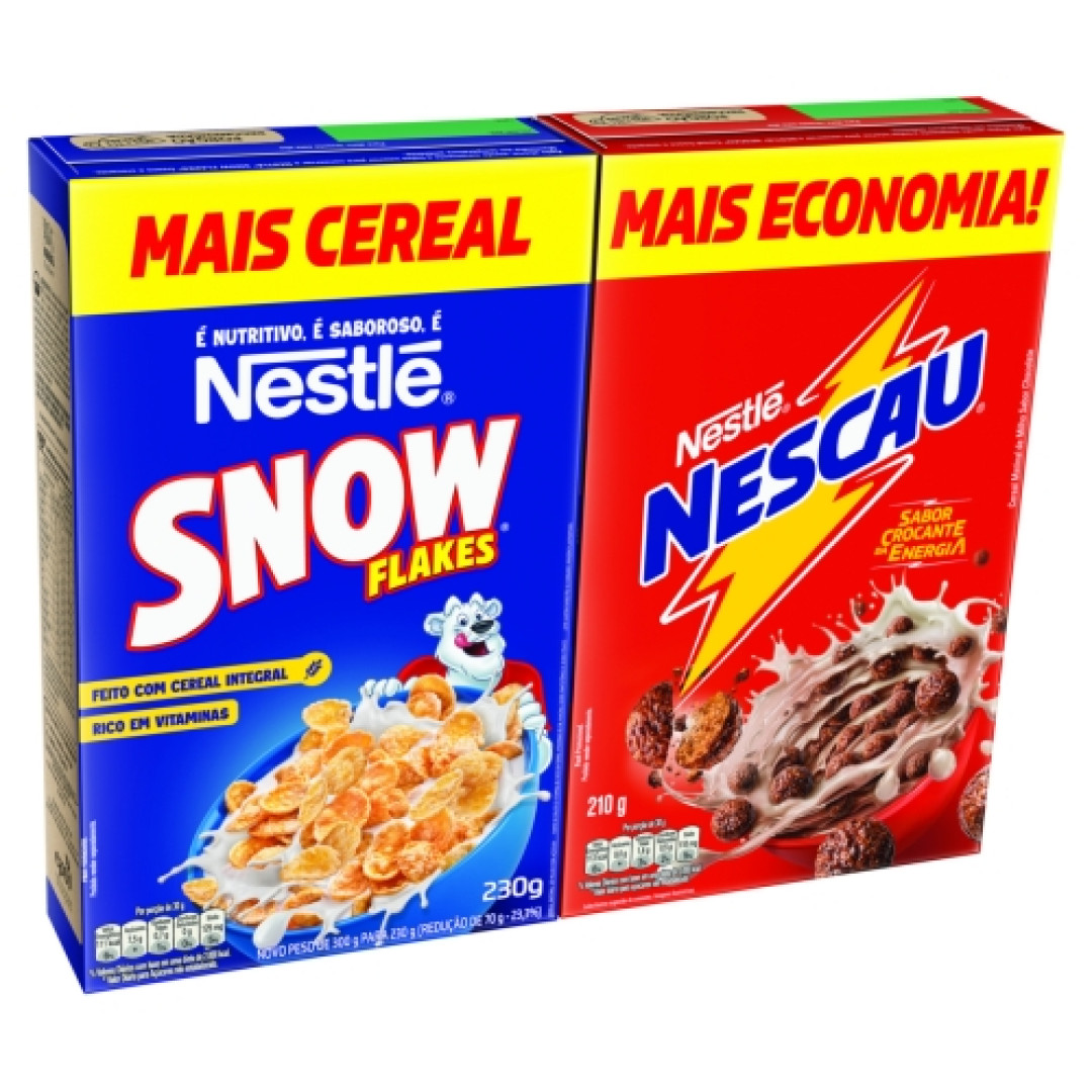 Detalhes do produto Cereal Nescau Snow Flakes 440Gr Nestle .