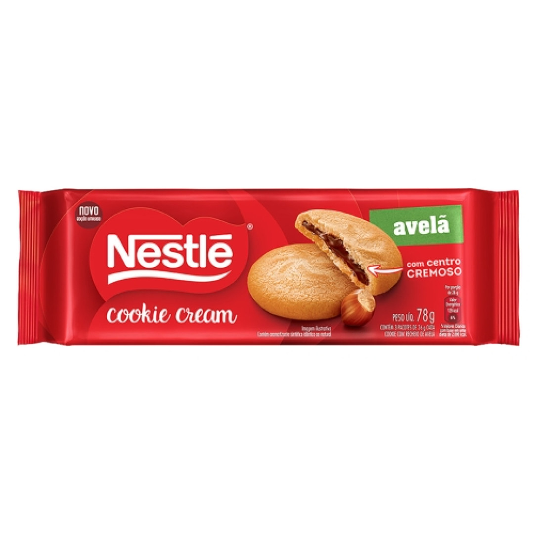 Detalhes do produto Bisc Rech Cookie Cream 78Gr Nestle Avela