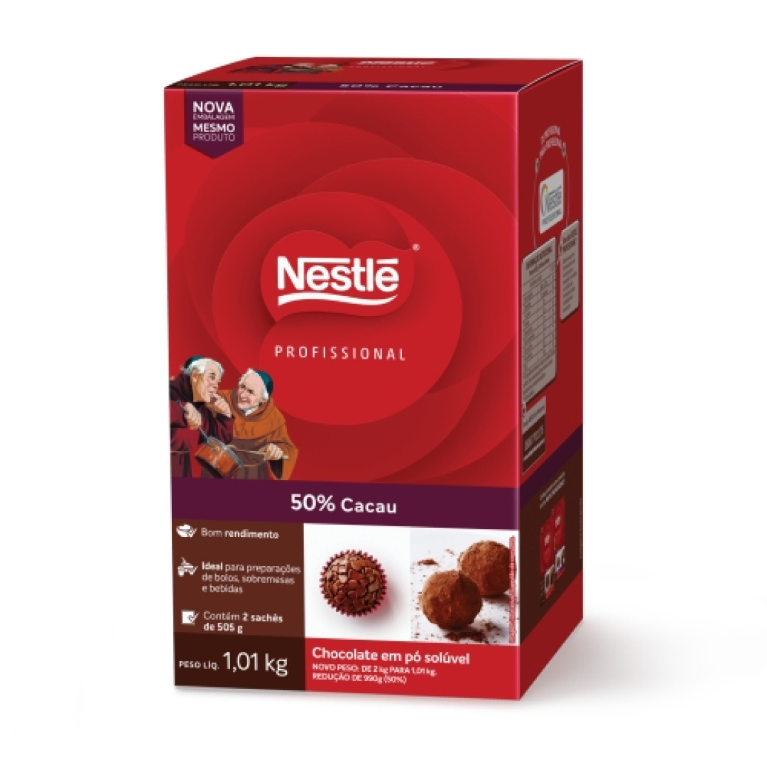 Detalhes do produto Nestle Choc Po Solu 50%  1,01Kg Chocolate