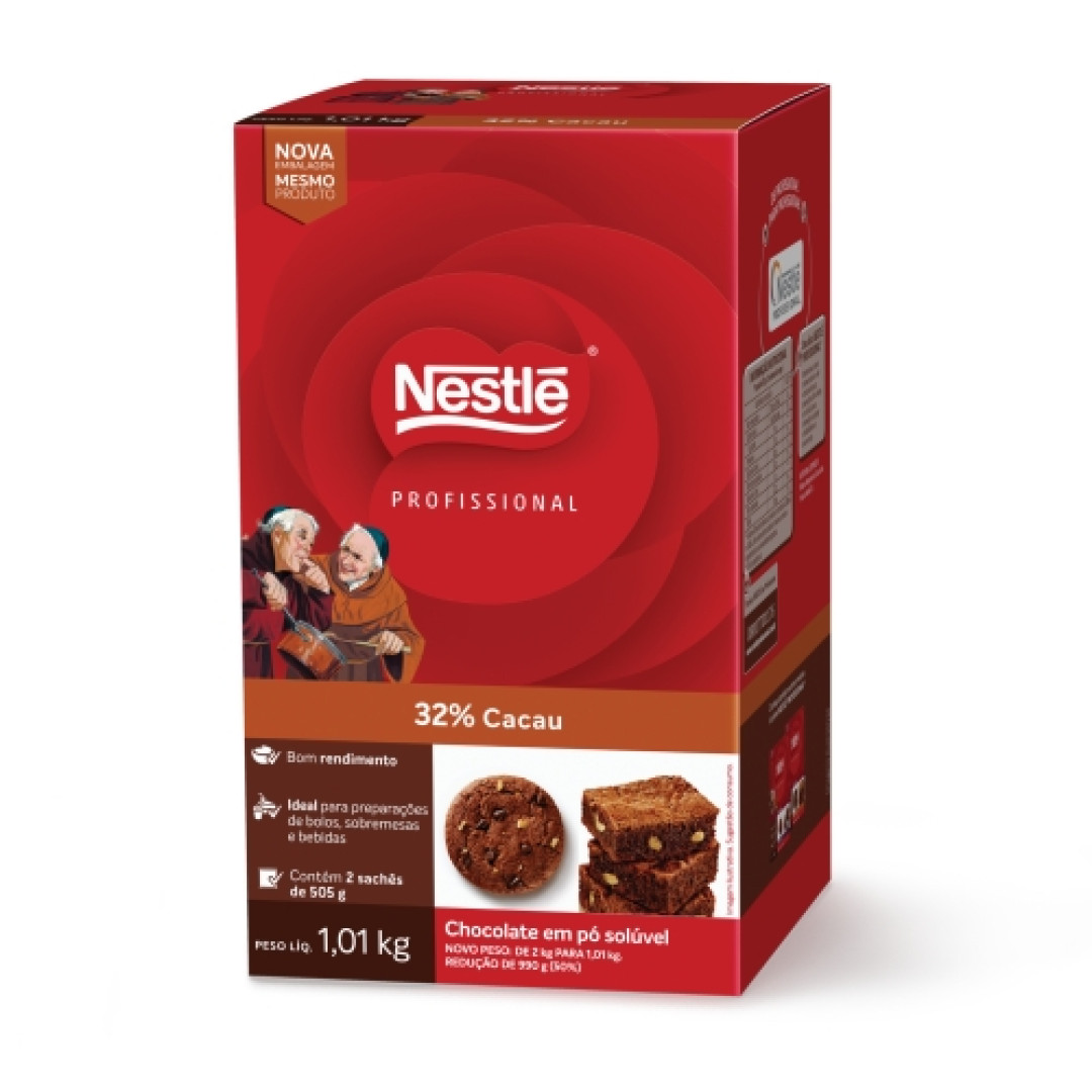 Detalhes do produto Nestle Choc Po Solu 32% 1,01Kg Chocolate