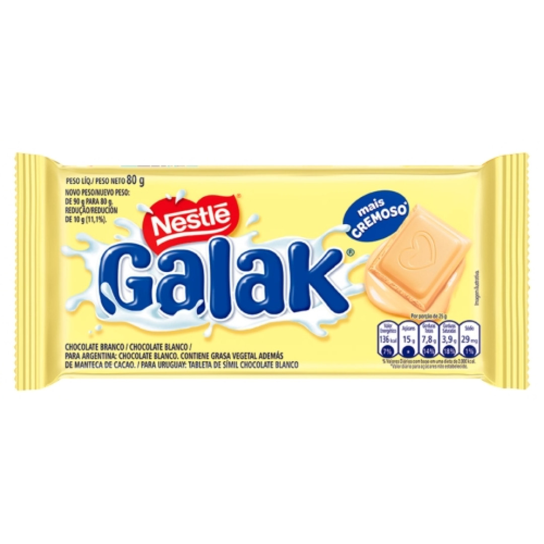 Detalhes do produto Choc Galak 80Gr Nestle Branco