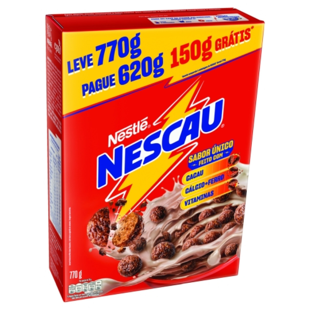 Detalhes do produto Cereal Nescau Leve Pague 770Gr Nestle  Chocolate