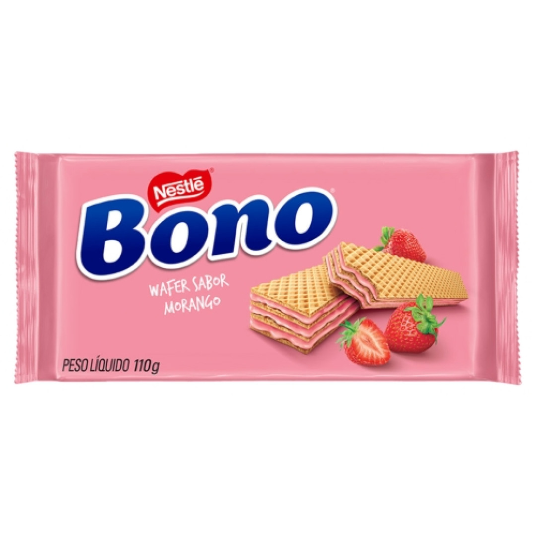 Detalhes do produto Bisc Waffer Bono 110Gr Nestle Morango