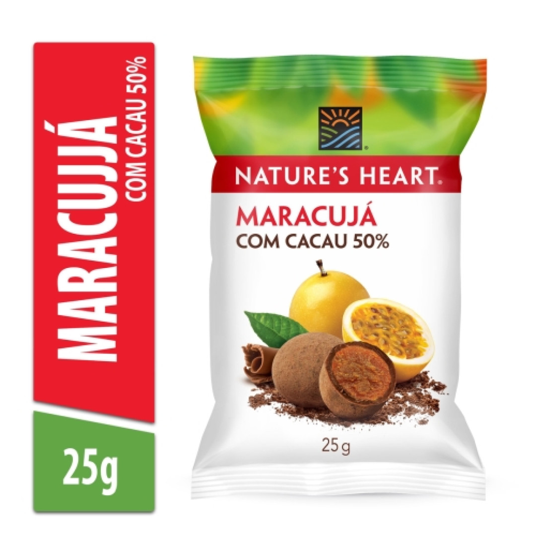 Detalhes do produto Fruta Seca Nature's Heart 50% 25Gr Nestl Maracuja.cacau
