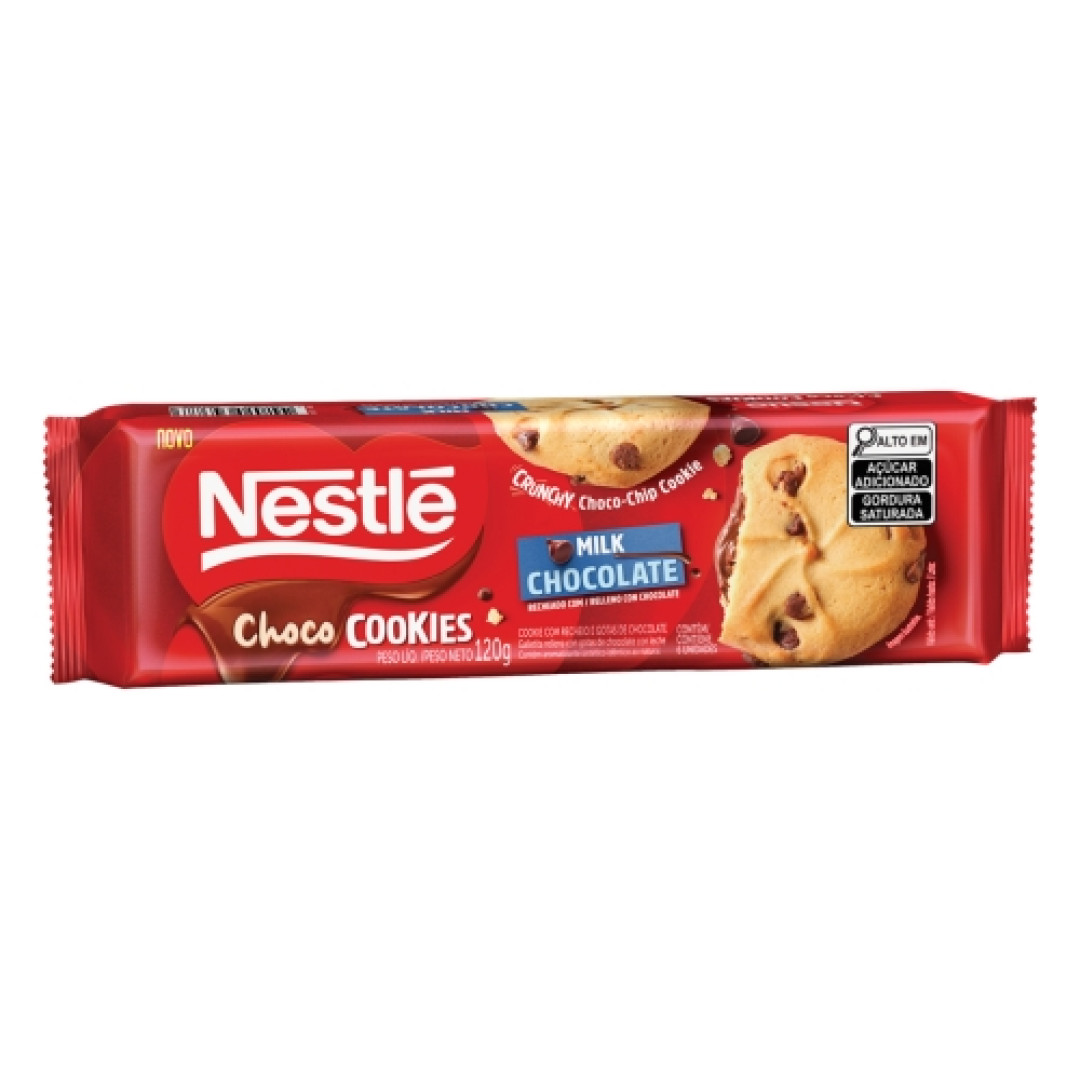 Detalhes do produto Bisc Rech Chococookies 120Gr Nestle Ao Leite