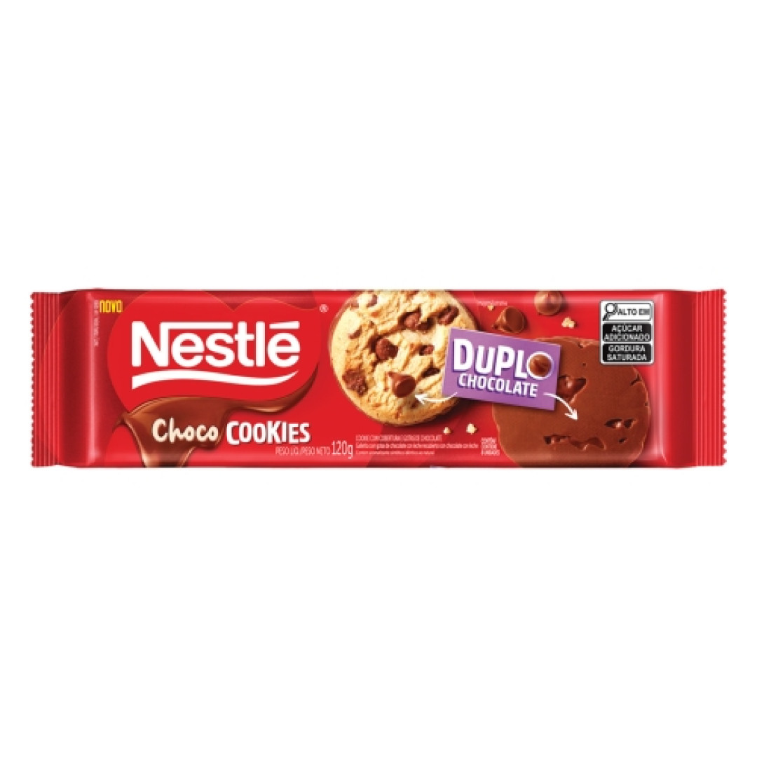 Detalhes do produto Bisc Rech Chococookies 120Gr Nestle Duplo Chocolate