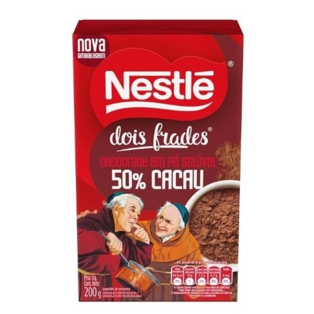 Detalhes do produto Choc Po Dois Frades 50% 200Gr Nestle Chocolate