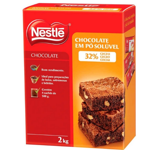 Detalhes do produto Po Soluvel 32% 2Kg Nestle Chocolate