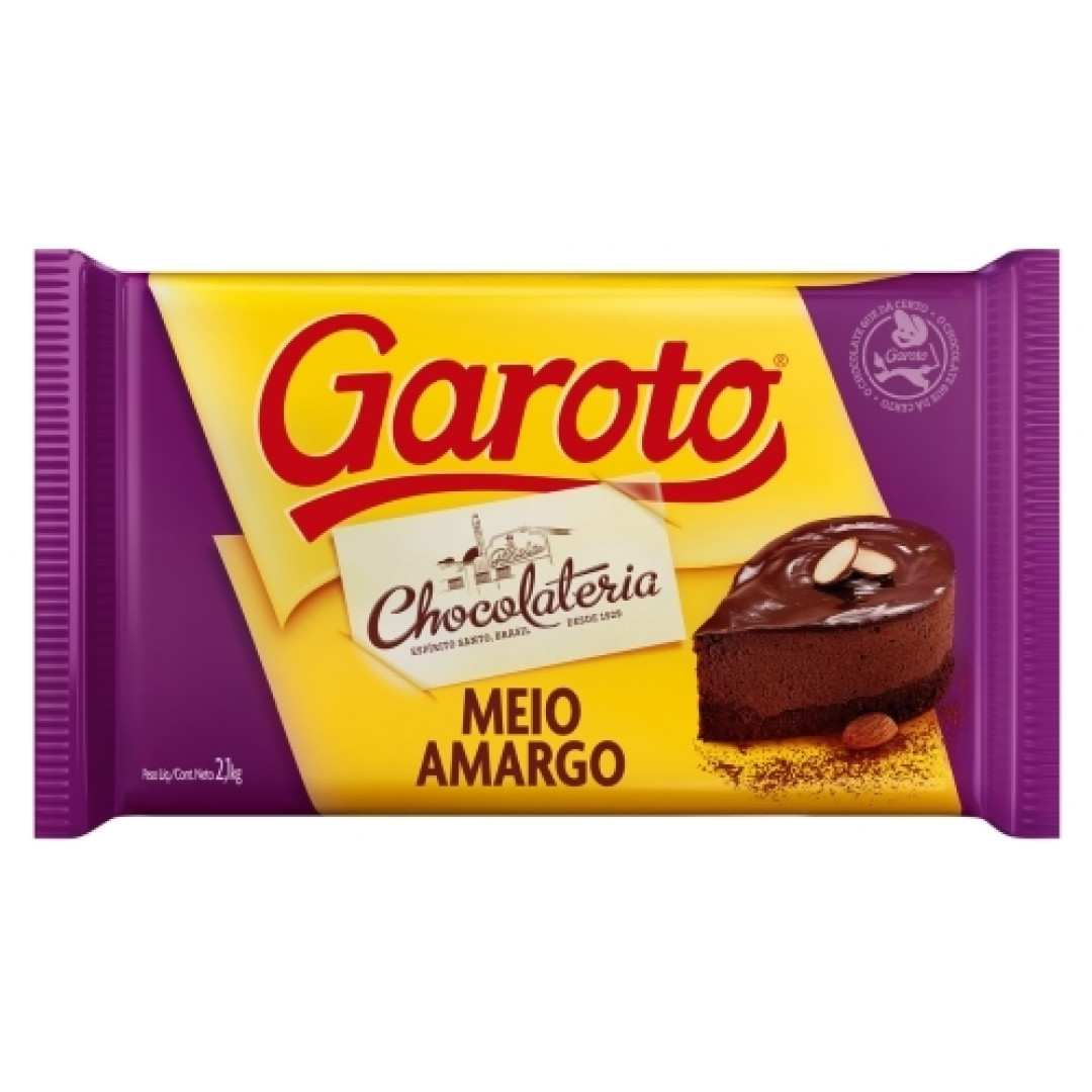 Detalhes do produto Cobert 2,1Kg Garoto Meio Amargo