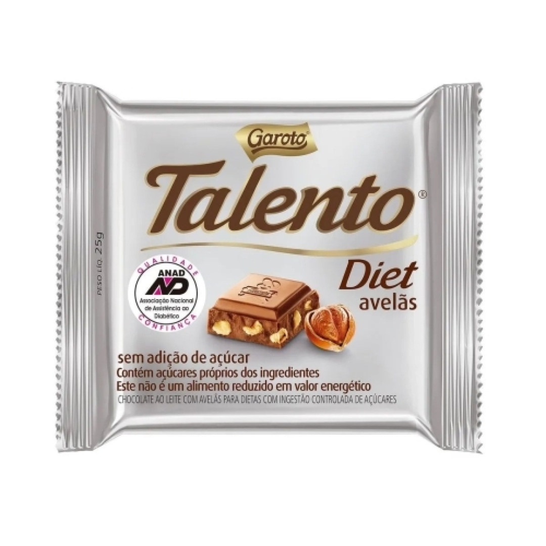 Detalhes do produto Choc Talento Mini Diet 15X25Gr Garoto Avela