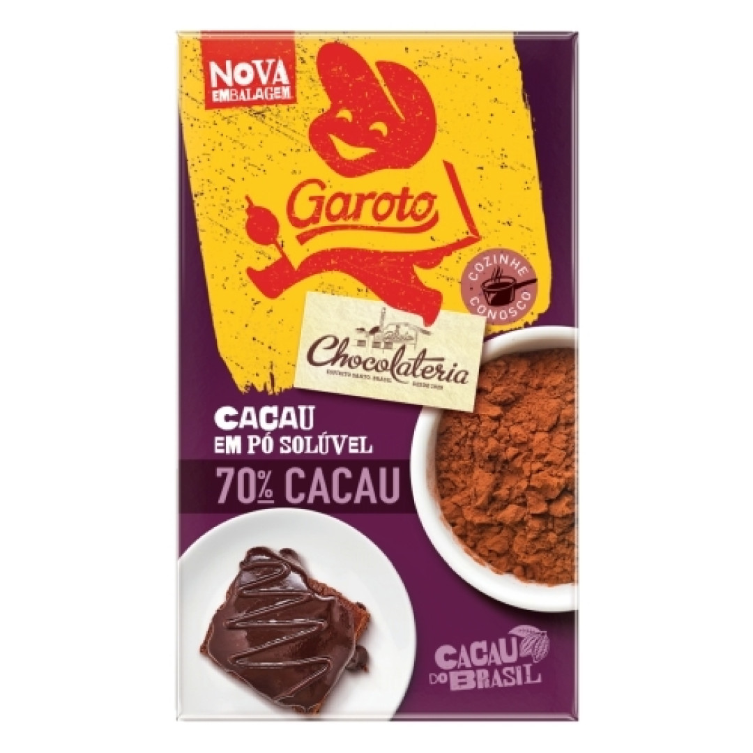 Detalhes do produto Cacau Po Soluvel 70% Chocolateria 200Gr .