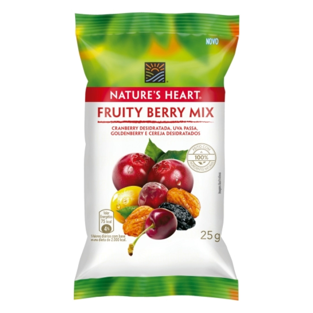 Detalhes do produto Fruta Seca Nature's Heart 25Gr Nestle Fruitty Berry