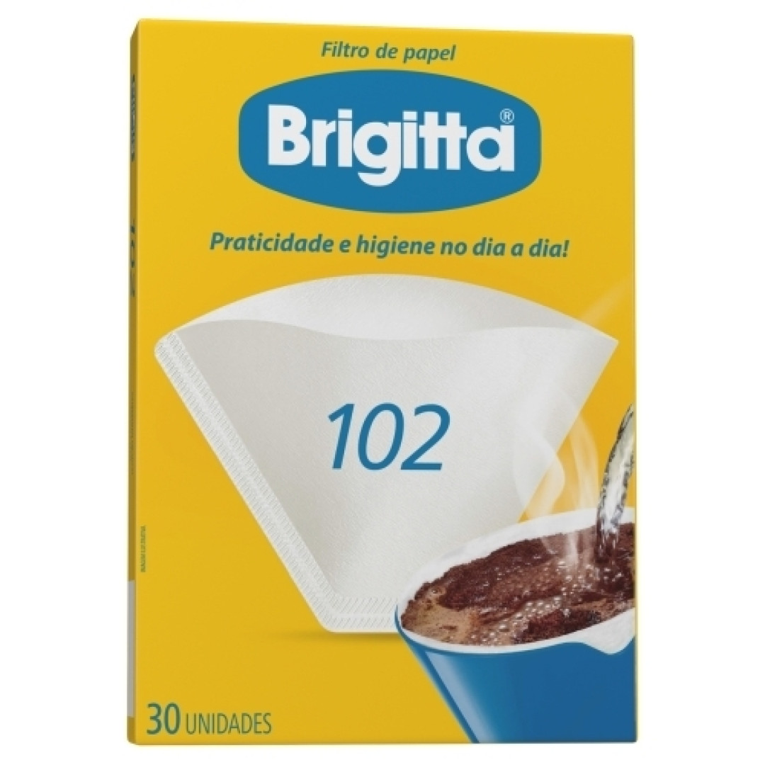 Detalhes do produto Filtro Papel Brigitta 102 30Un Melitta Branca