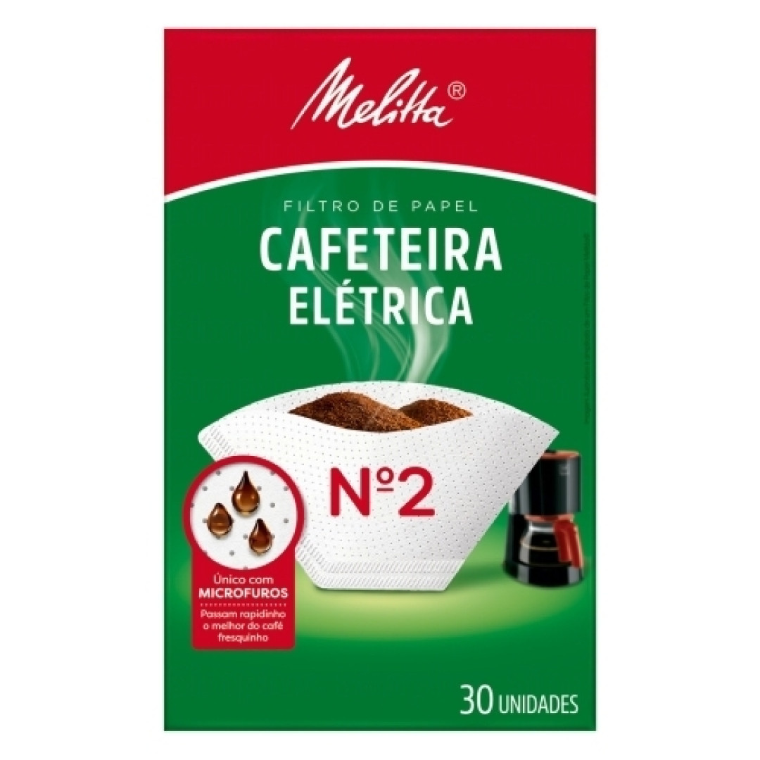 Detalhes do produto Filtro Papel Caf Eletric N2 30Un Melitta .