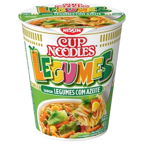 Detalhes do produto Macarrao Inst Cup Noodles 67Gr Nissin Legumes Azeite