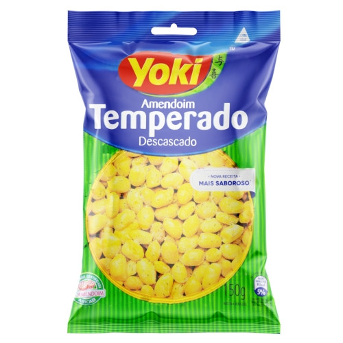Detalhes do produto Amendoim Descascado Sem Pele 150Gr Yoki Temperado