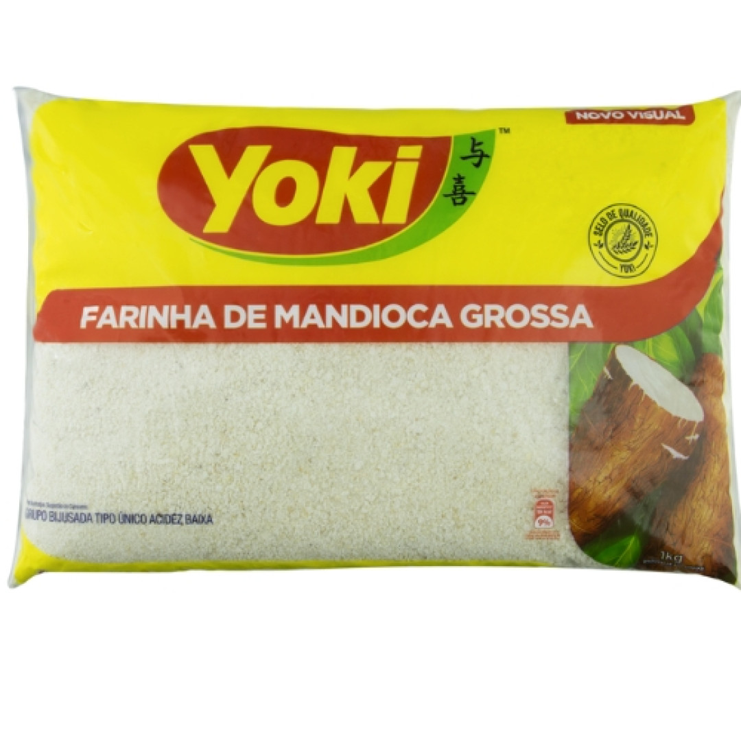 Detalhes do produto Farinha Mandioca Grossa 1Kg Yoki .