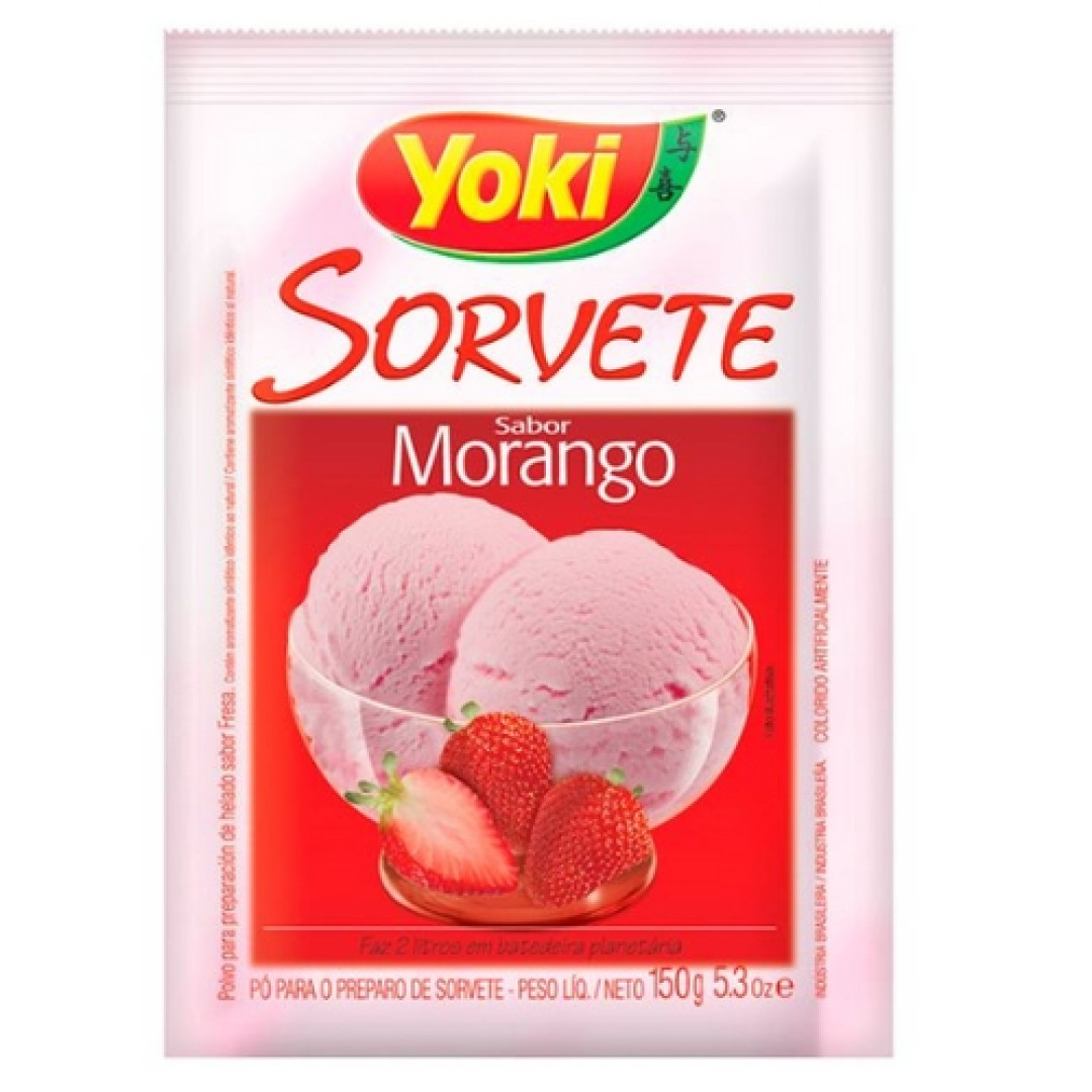Detalhes do produto Po Para Sorvete 150Gr Yoki Morango
