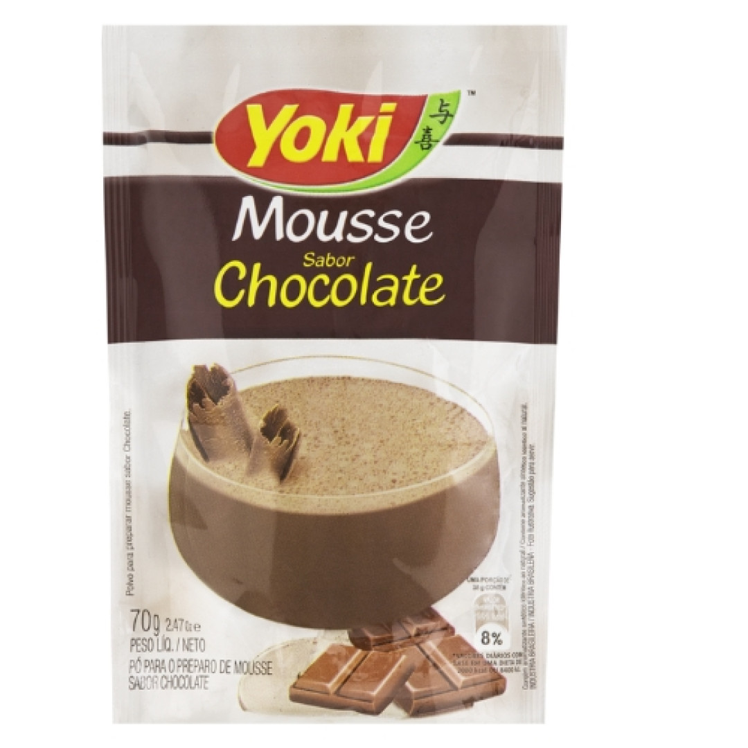 Detalhes do produto Mistura Mousse Pc 70Gr Yoki Chocolate