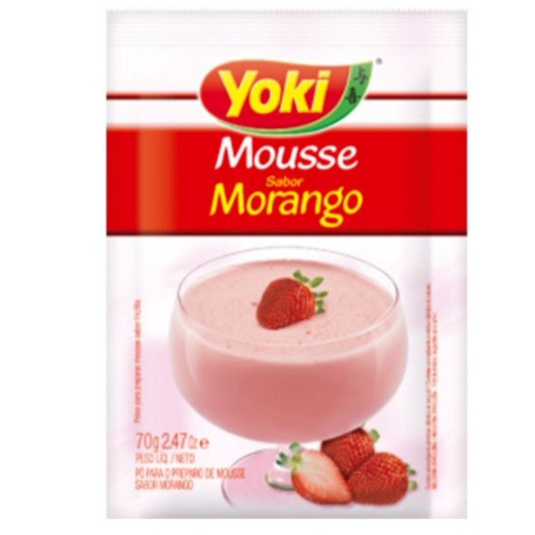 Detalhes do produto Mistura Mousse Pc 70Gr Yoki Morango
