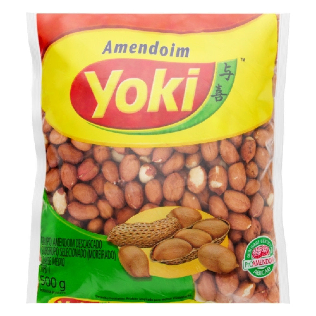 Detalhes do produto Amendoim Cru 500Gr Yoki Com Pele