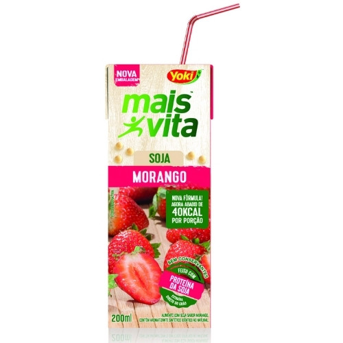 Detalhes do produto Suco Mais Vita Soja 200Ml Yoki Morango