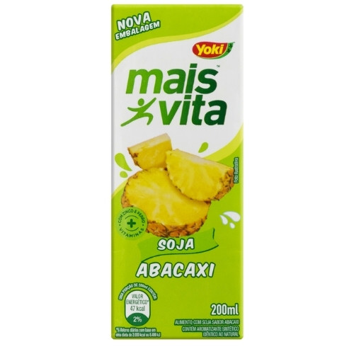 Detalhes do produto Suco Mais Vita Soja 200Ml Yoki Abacaxi