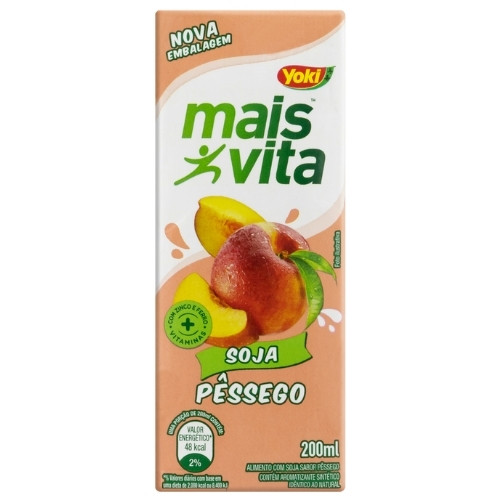 Detalhes do produto Suco Mais Vita Soja 200Ml Yoki Pessego