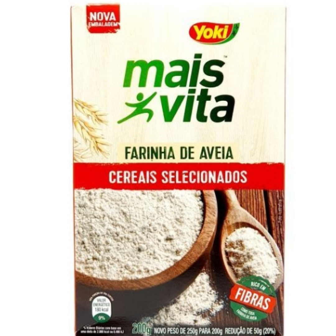 Detalhes do produto Farinha Aveia Mais Vita 200Gr Yoki .