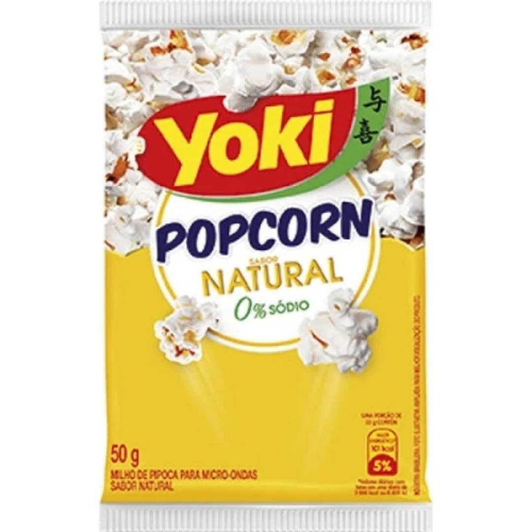 Detalhes do produto Pipoca Microondas Popcorn 50Gr Yoki Natural