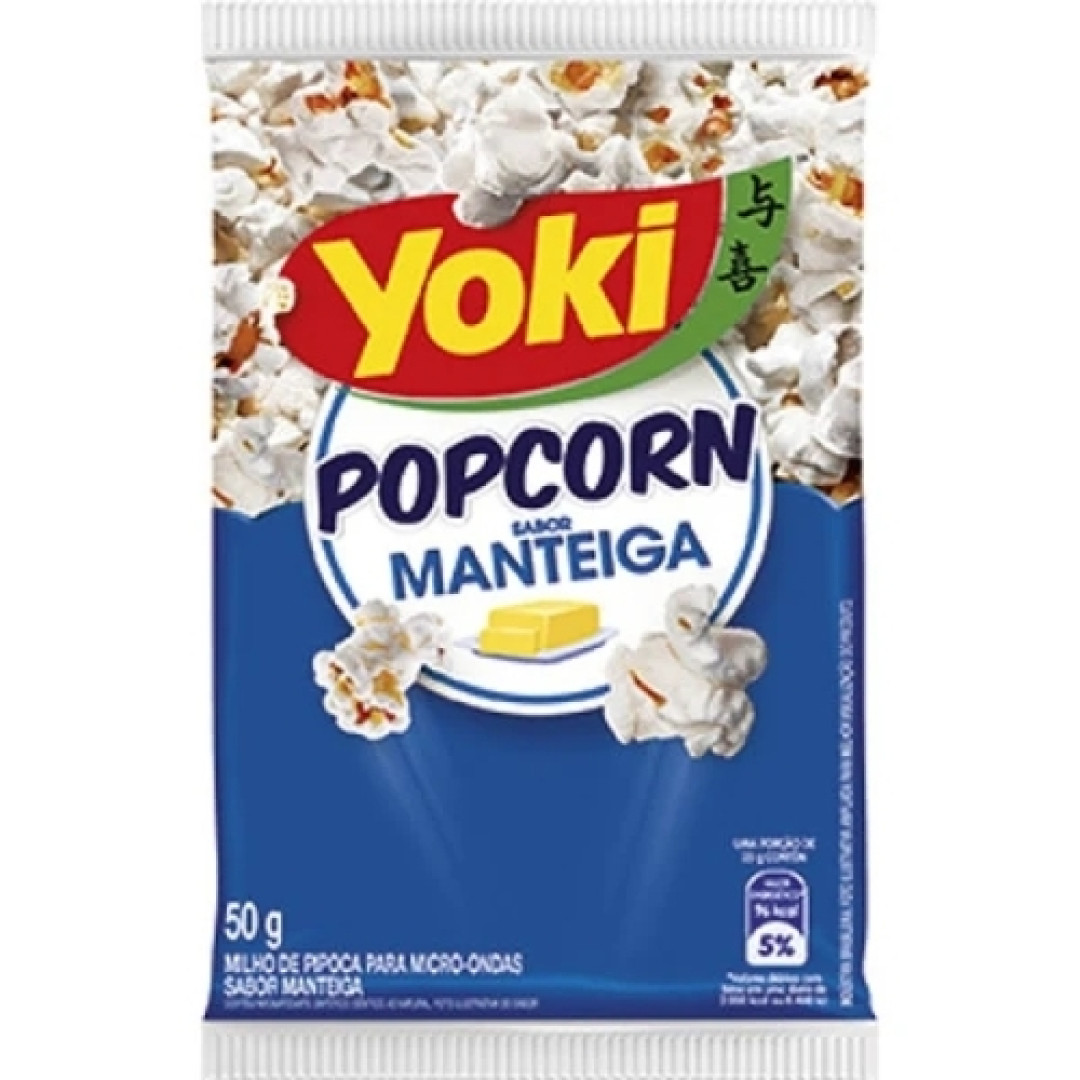 Detalhes do produto Pipoca Microondas Popcorn 50Gr Yoki Manteiga