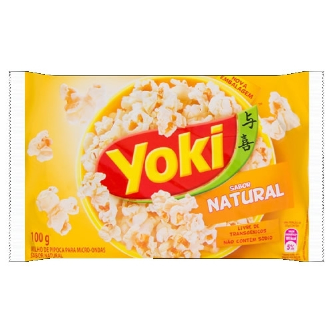 Detalhes do produto Pipoca Microondas Popcorn 100Gr Yoki Natural