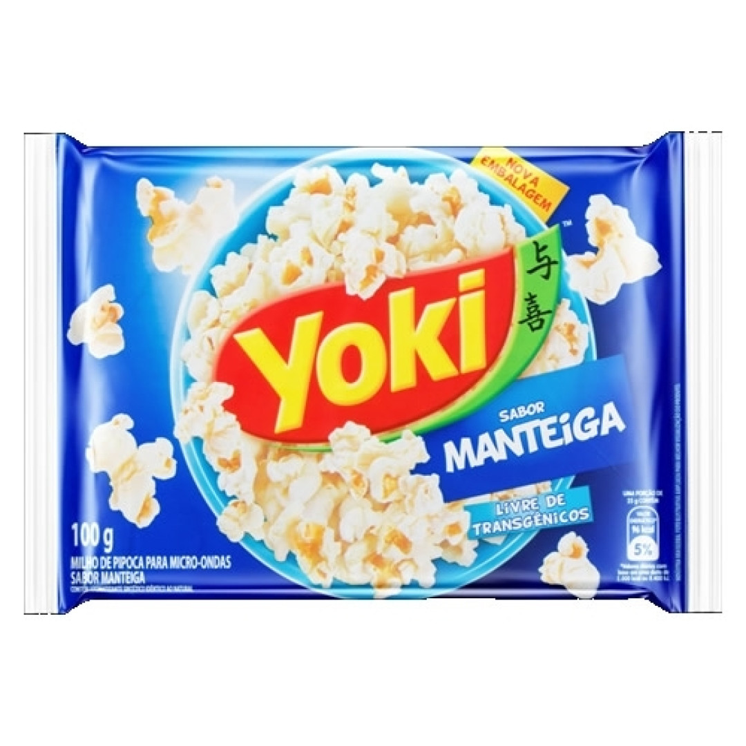 Detalhes do produto Pipoca Microondas Popcorn 100Gr Yoki Manteiga