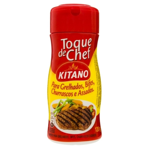 Detalhes do produto Tempero Po Toque Chef Kitano 120Gr Yoki Grelhados
