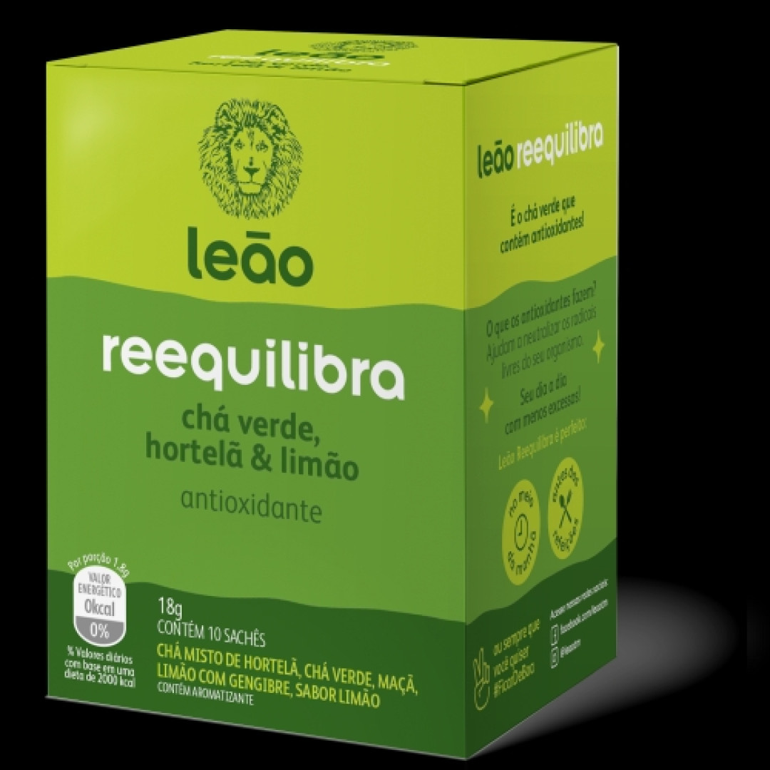 Detalhes do produto Cha Reequilibra 18Gr (10Un)  Leao Limao.hortela