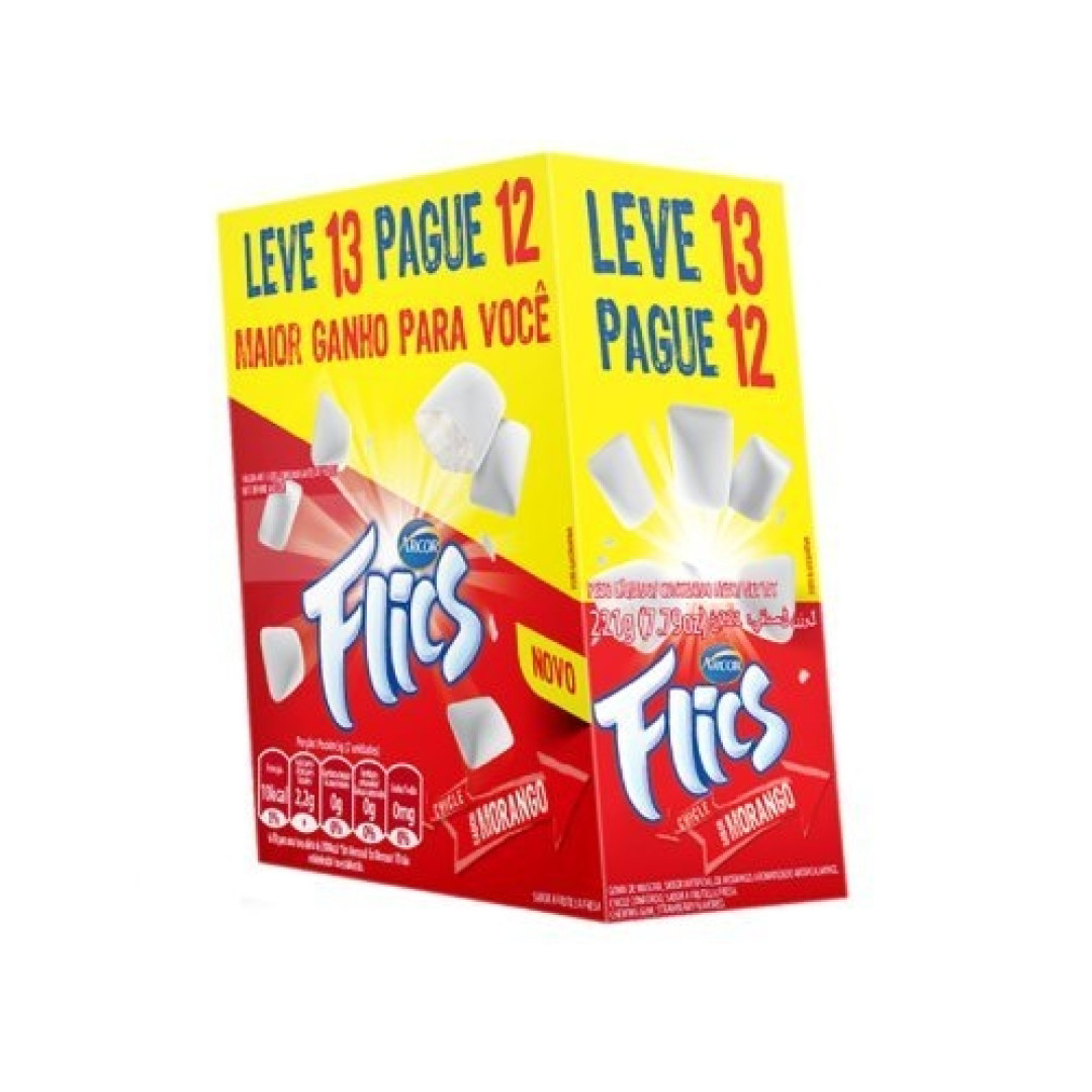 Detalhes do produto Chicle Flics 12 Un Arcor Menta