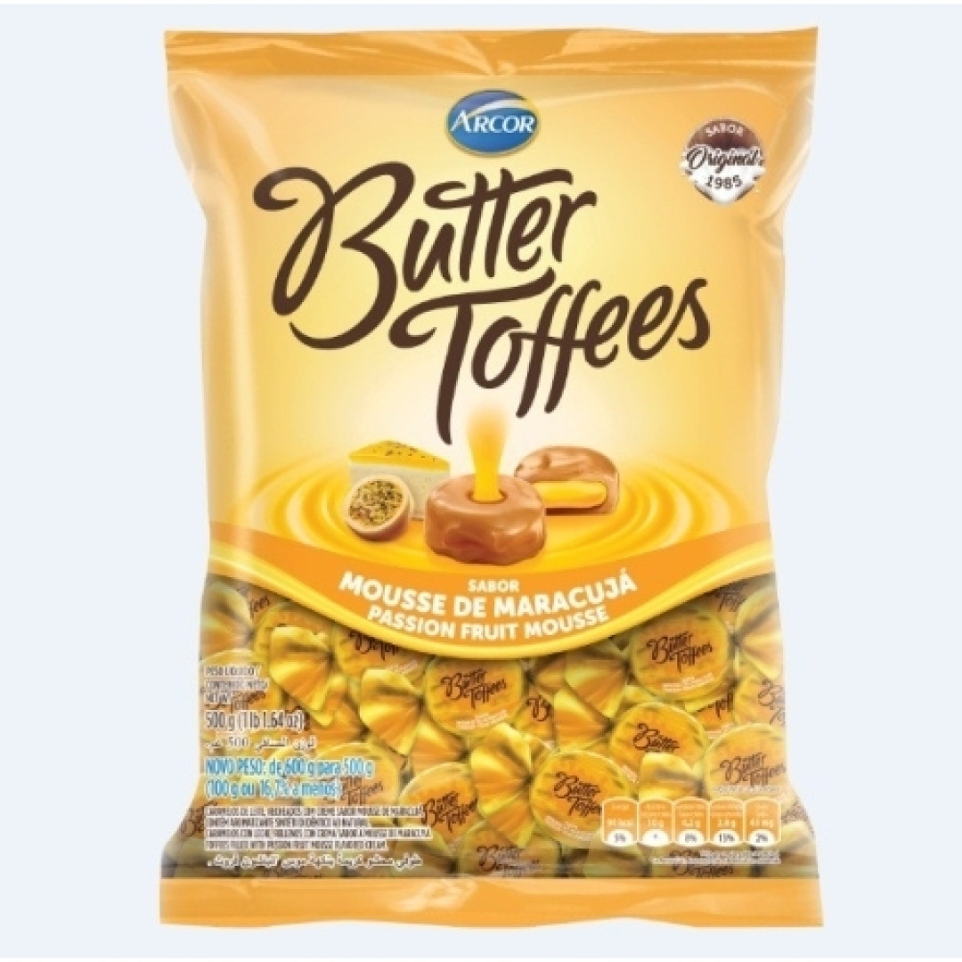Detalhes do produto Bala Butter Toffe 100Gr Arcor Maracuja