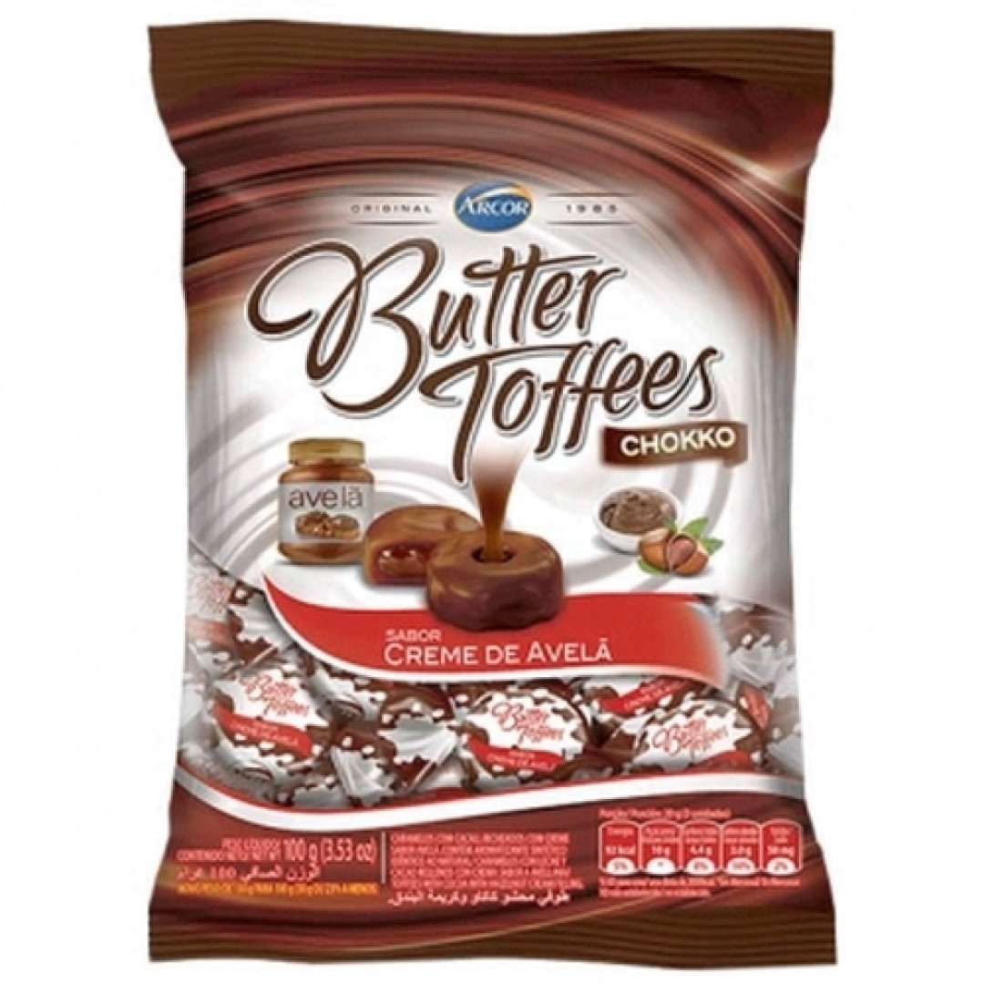 Detalhes do produto Bala Butter Toffe 100Gr Arcor Choc.avela