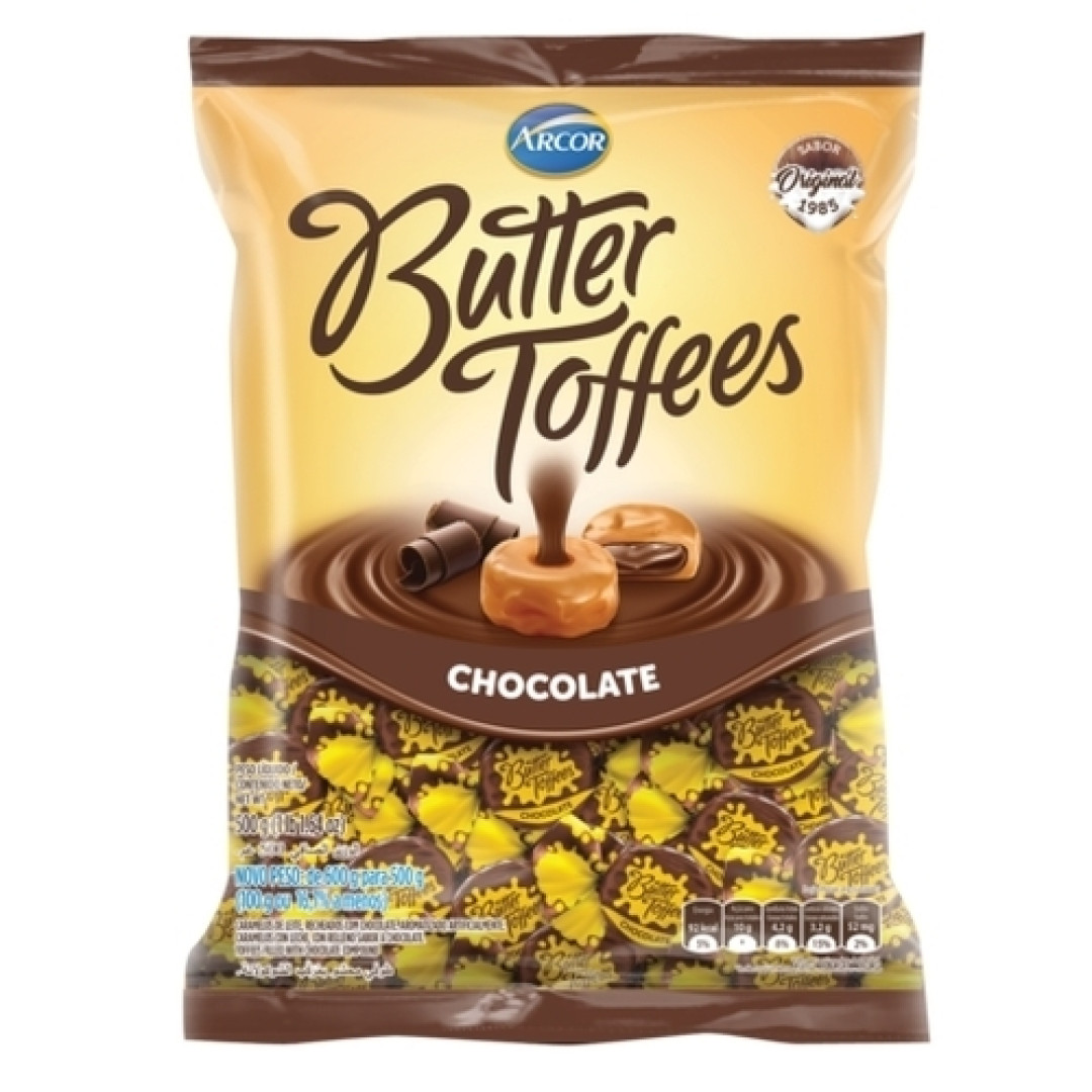 Detalhes do produto Bala Butter Toffees Chokko 500Gr Arcor Chocolate