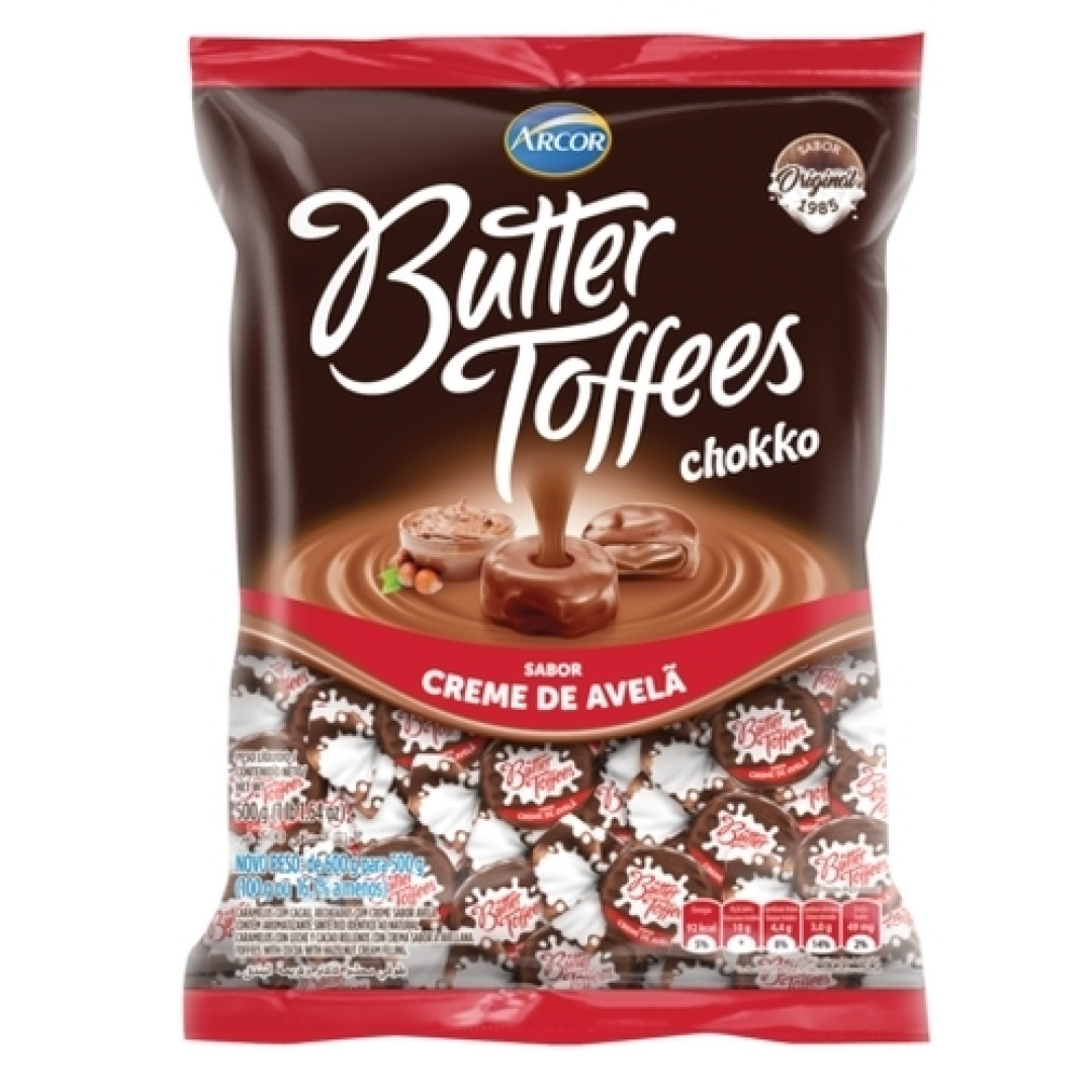 Detalhes do produto Bala Butter Toffees 500Gr Arcor Creme Avela