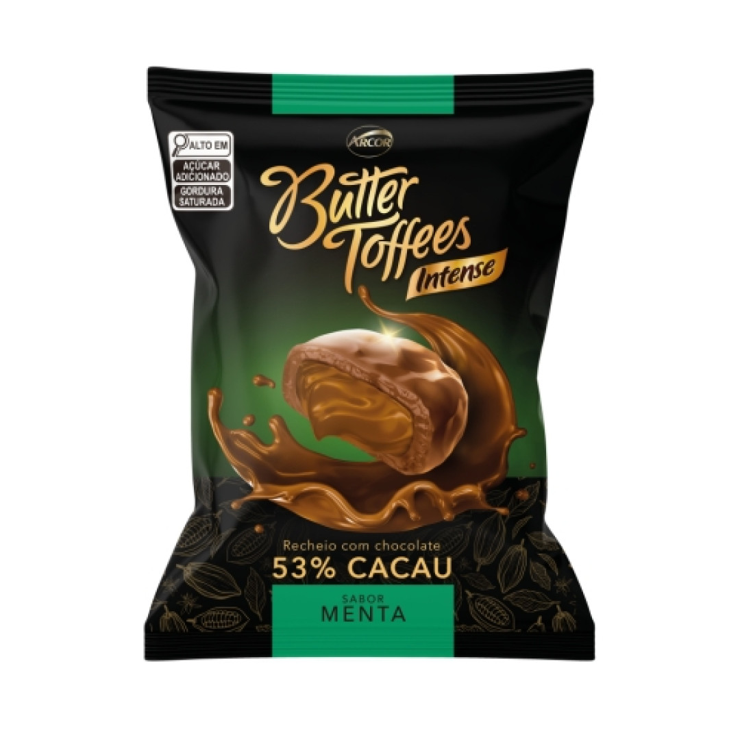 Detalhes do produto Bala Butter Toffees 53% 90Gr Arcor Menta