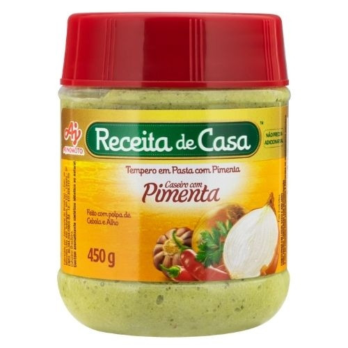 Detalhes do produto Tempero Pasta Receita Casa 450Gr Ajinomo Com Pimenta
