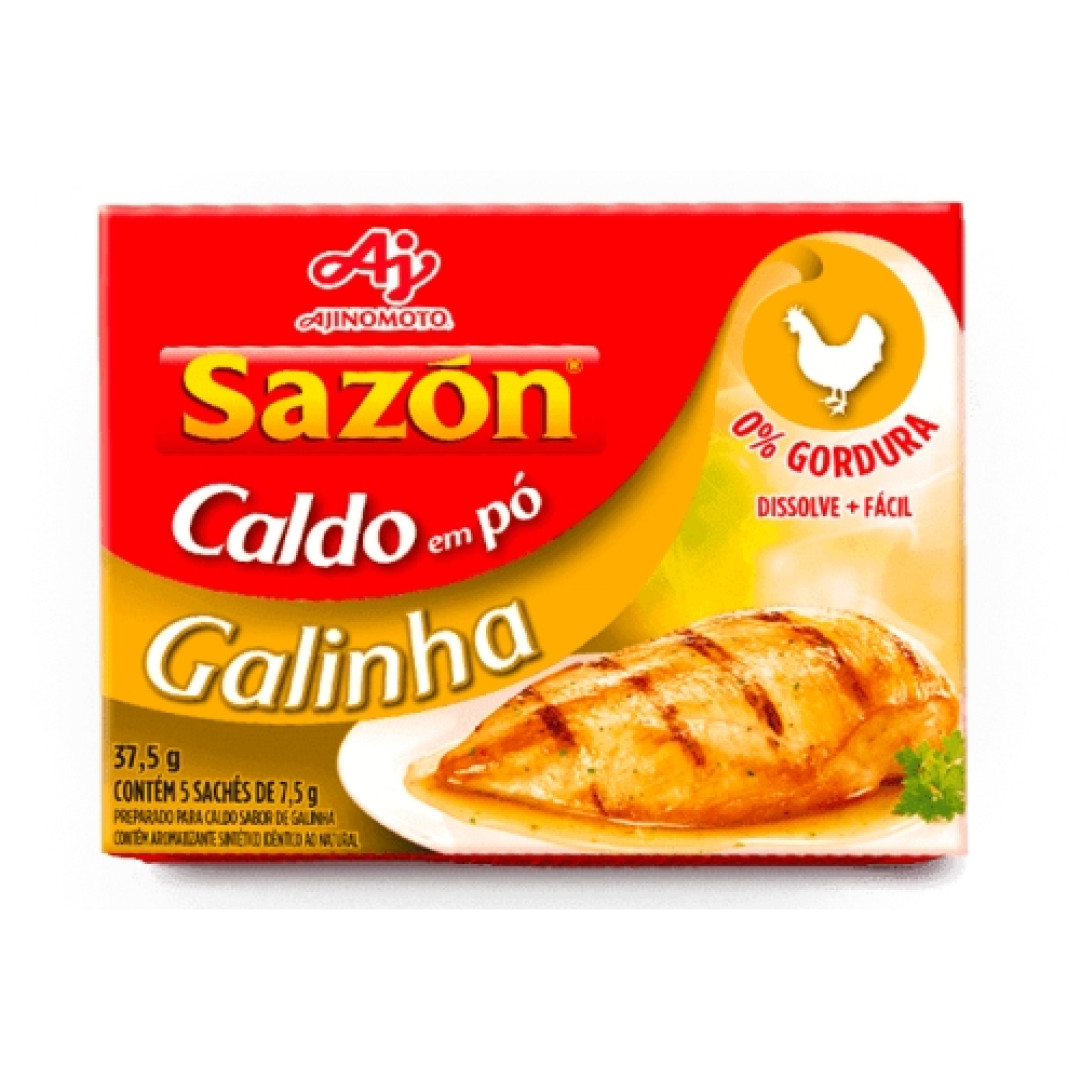 Detalhes do produto Caldo Po Sazon 37,5Gr Ajinomoto Galinha