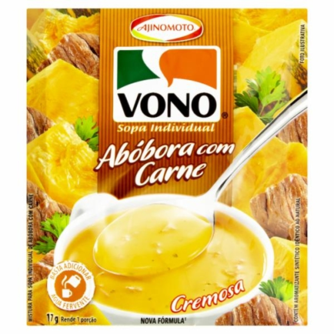 Detalhes do produto Sopa Individual Vono 17Gr Ajinomoto Abobora C Carne