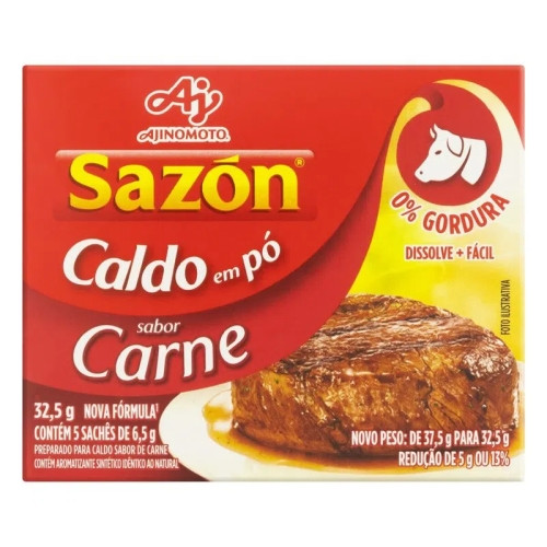 Detalhes do produto Caldo Po Sazon 32,5Gr Ajinomoto Carne