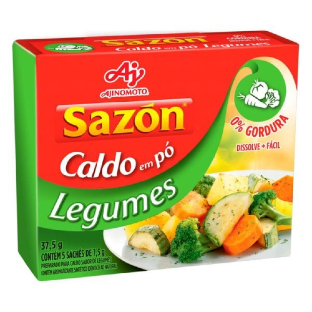 Detalhes do produto Caldo Po Sazon 32,5Gr Ajinomoto Legumes