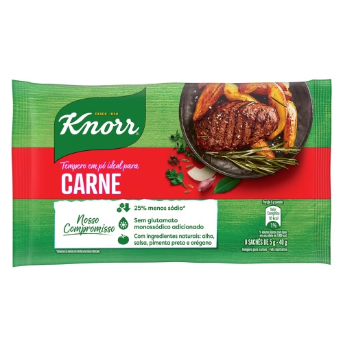 Detalhes do produto Tempero Po Ideal 40Gr Knorr Carne