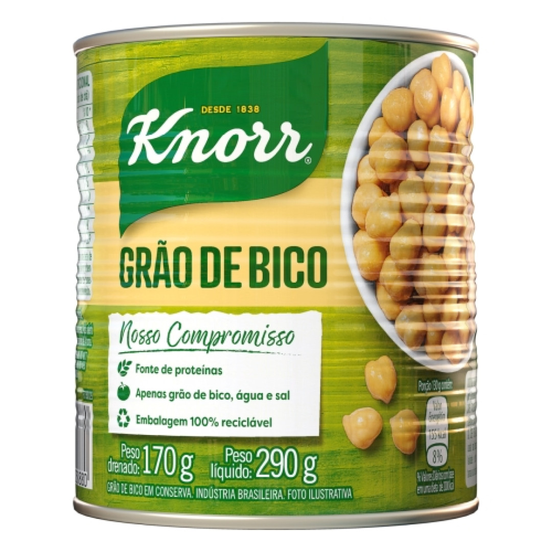 Detalhes do produto Grao De Bico Knorr Lt 170Gr Unilever .